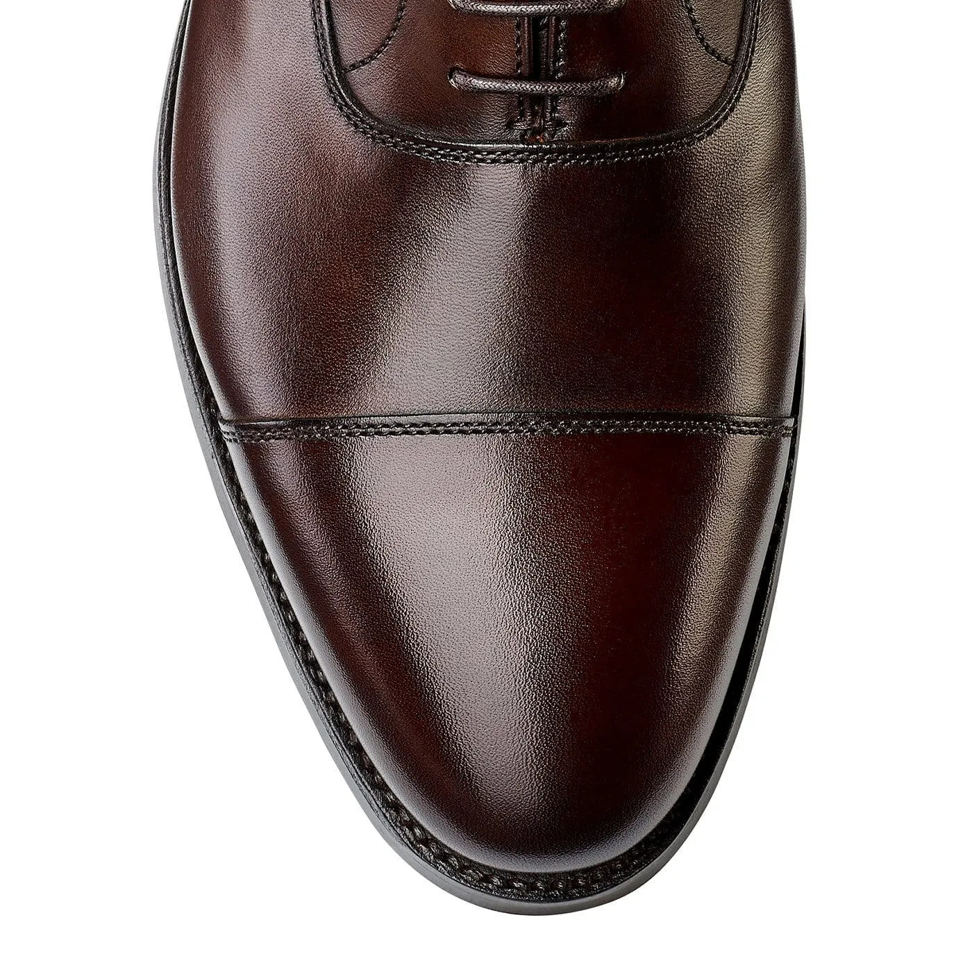 Business Ready Street Style Shoes Connaught 2 Dark Brown Burnished Calf (City Sole)
