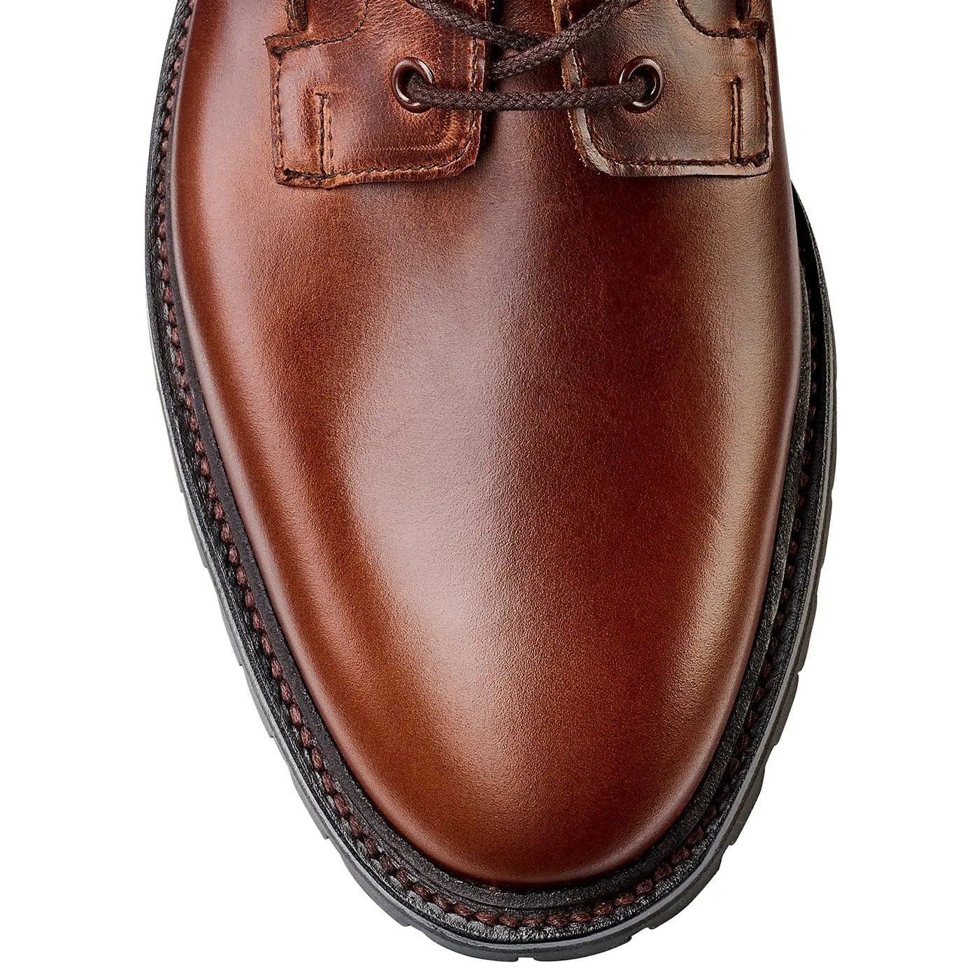 Synthetic Upper Ross Chocolate Hurricane Hide & Earth Green Suede Collar