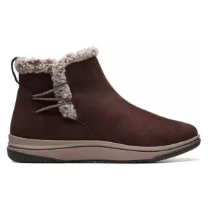 Comfort Padding Clarks Breeze Fur Dark Brown Winter Bootie (Women's)