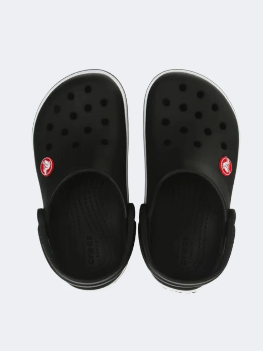 Crocs Crocband Clog Infant Lifestyle Slippers Black/White Sturdy Build
