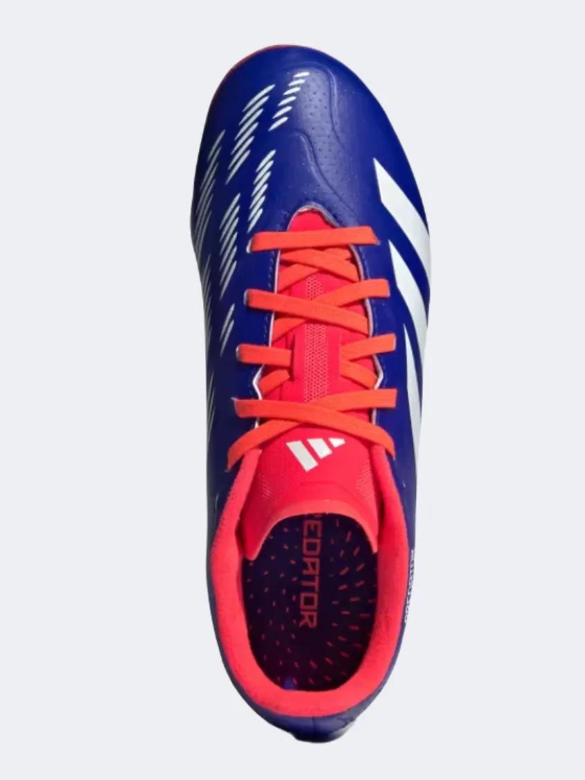 waterproof upper shoes closed - toe shoes Adidas Predator League Fg Kids Football Shoes Blue/White/Red