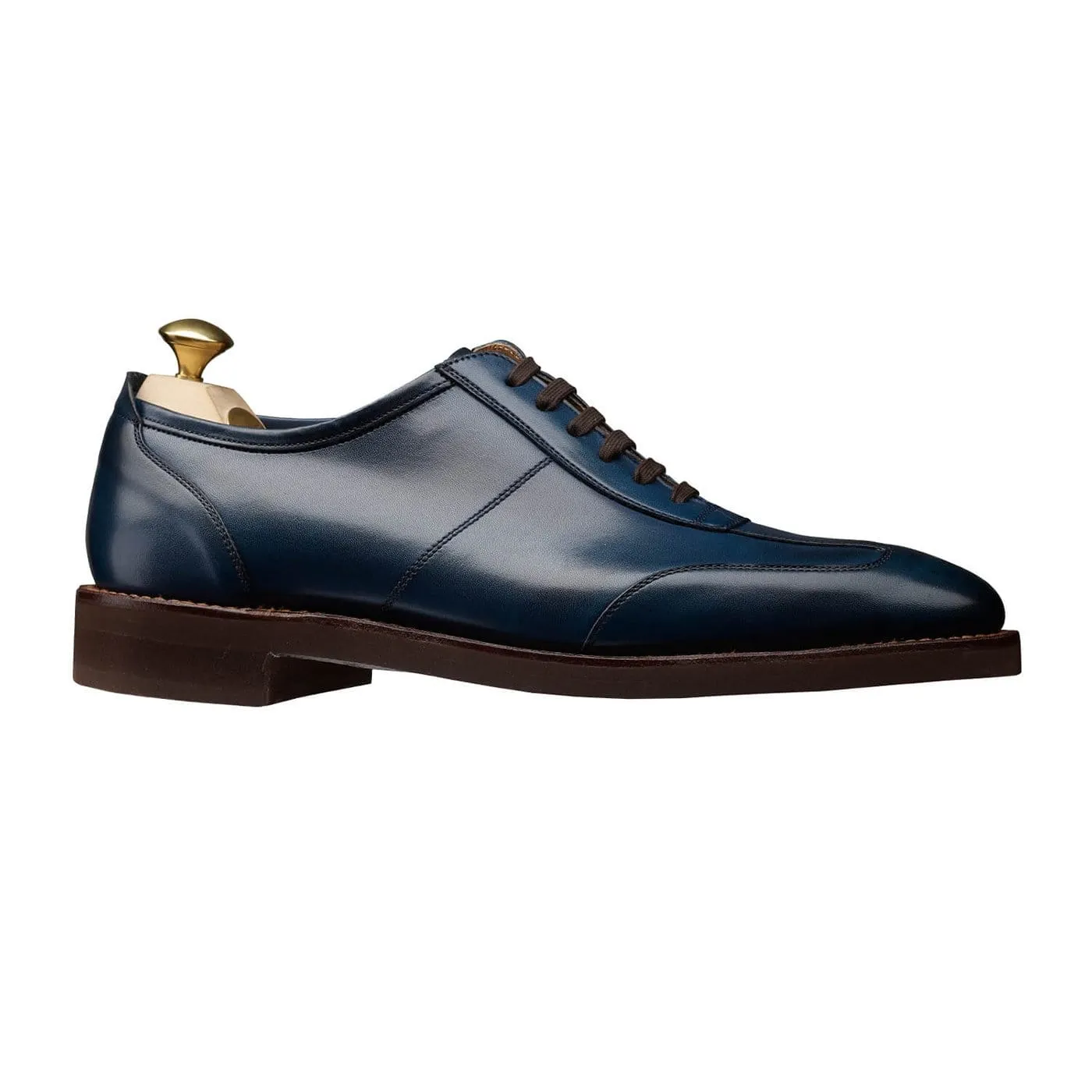 Work Look Sharp Walking Shoes Truro Blue Burnished Calf