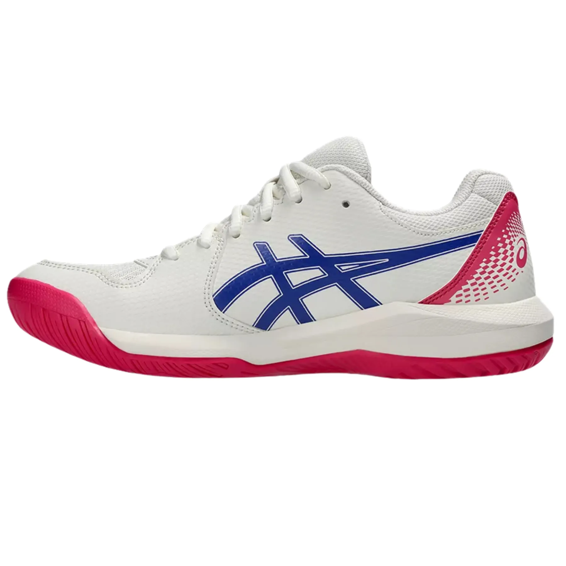 Asics Gel-Dedicate 8 Hard Court Womens Tennis Shoes ?C Cream/Dark Cobalt Grip Control weekend warriors