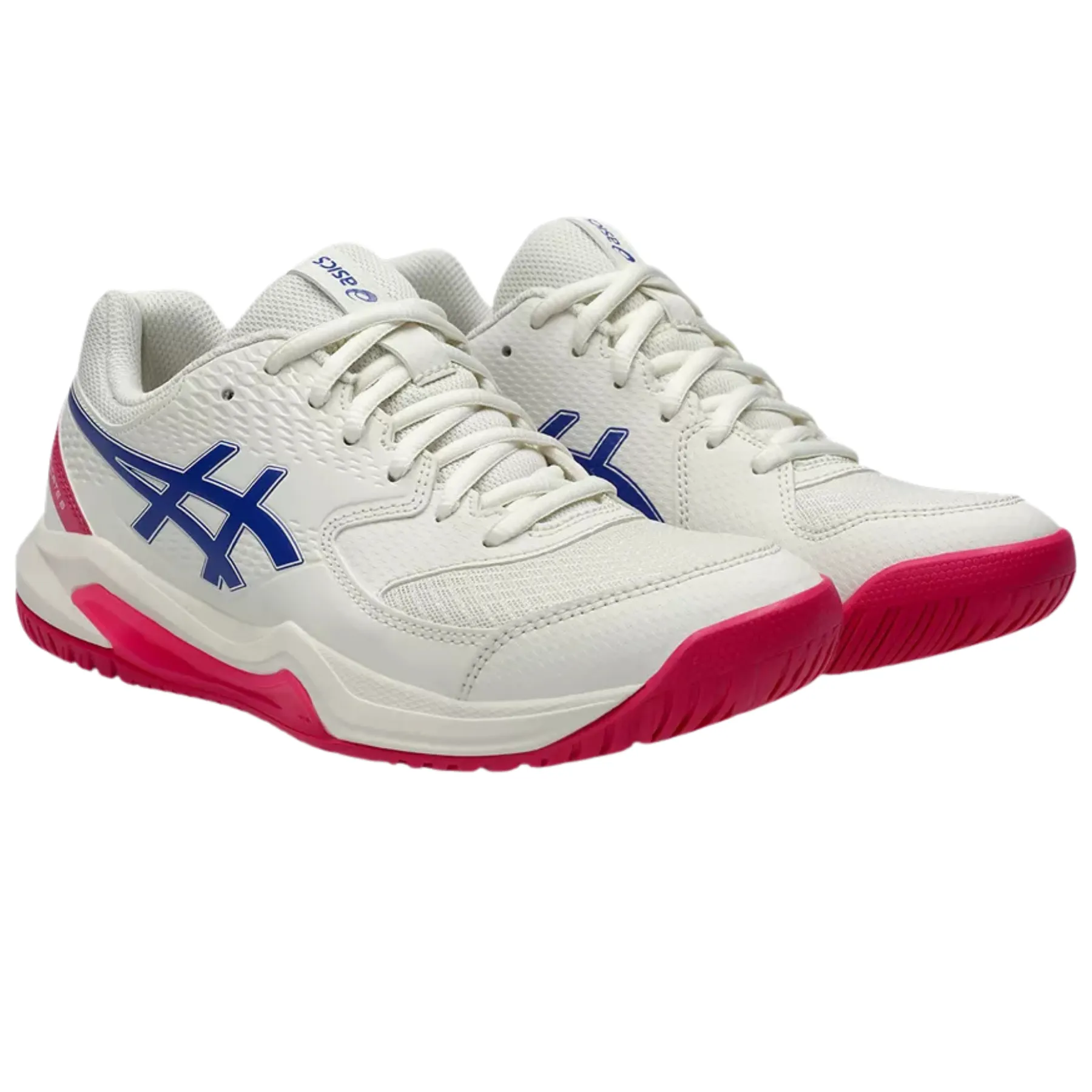 Asics Gel-Dedicate 8 Hard Court Womens Tennis Shoes ?C Cream/Dark Cobalt Quick lacing Breathable