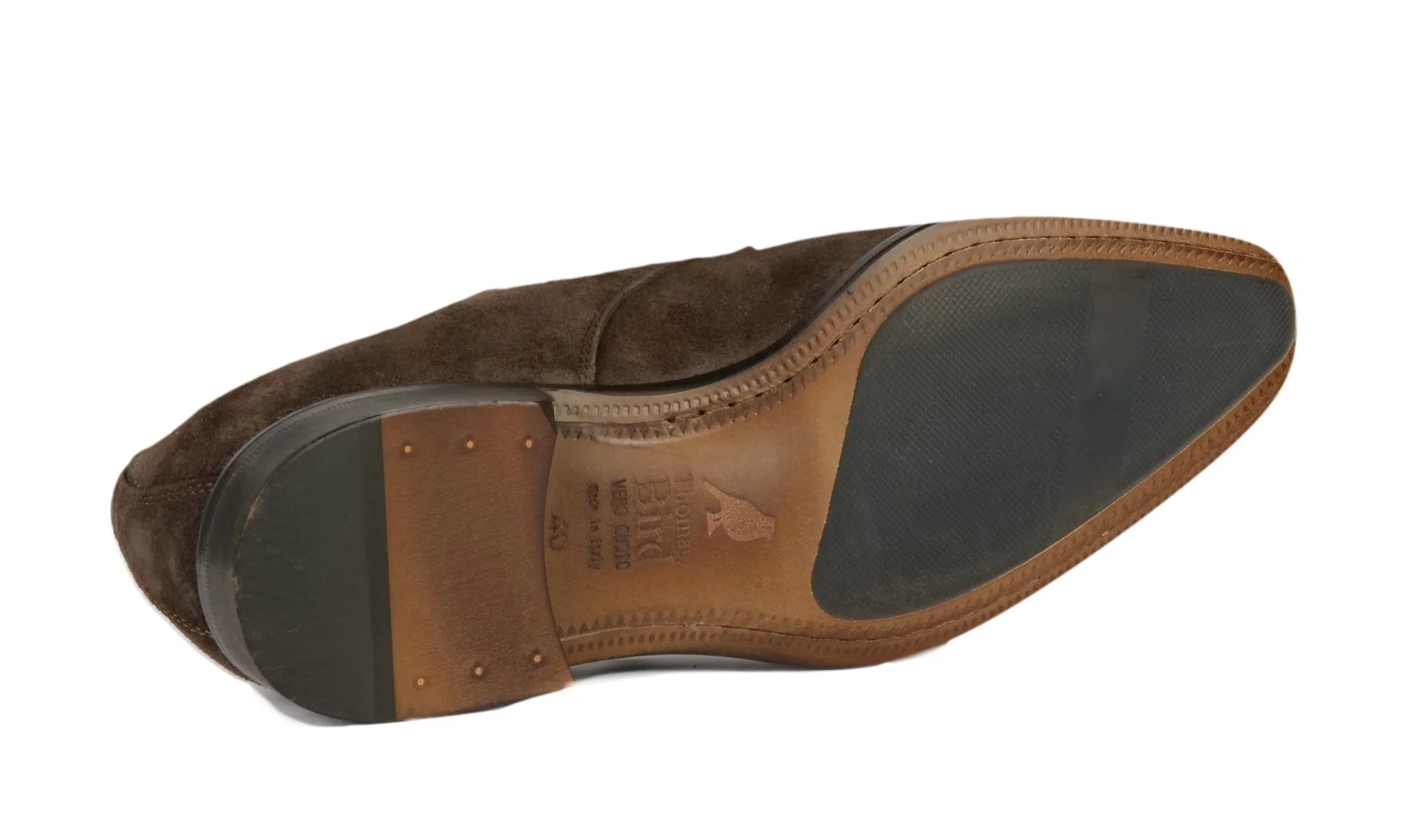 Brooklyn Single Monk Strap Brown Suede Travel Friendly Special Day