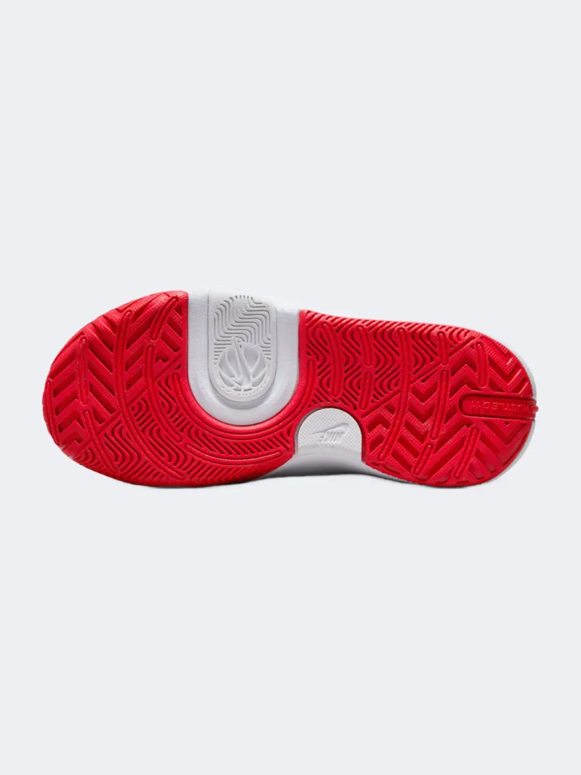 Nike Team Hustle D 11 Ps-Boys Basketball Shoes White Ocean Edge Comfort Curve