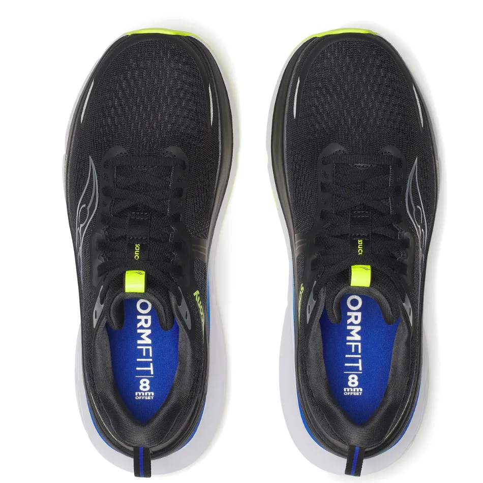 Saucony Men's Guide 18 Running Shoes in Black/Lapis - Online Exclusive running for a way to stay motivated Durable Footwear