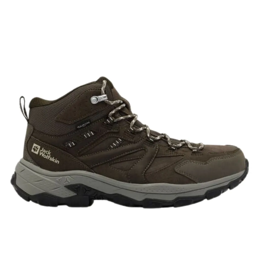 jack wolfskin Vojo Tour LT Texapore Mid Men's Waterproof Hiking Shoes Leather Comfort Shank