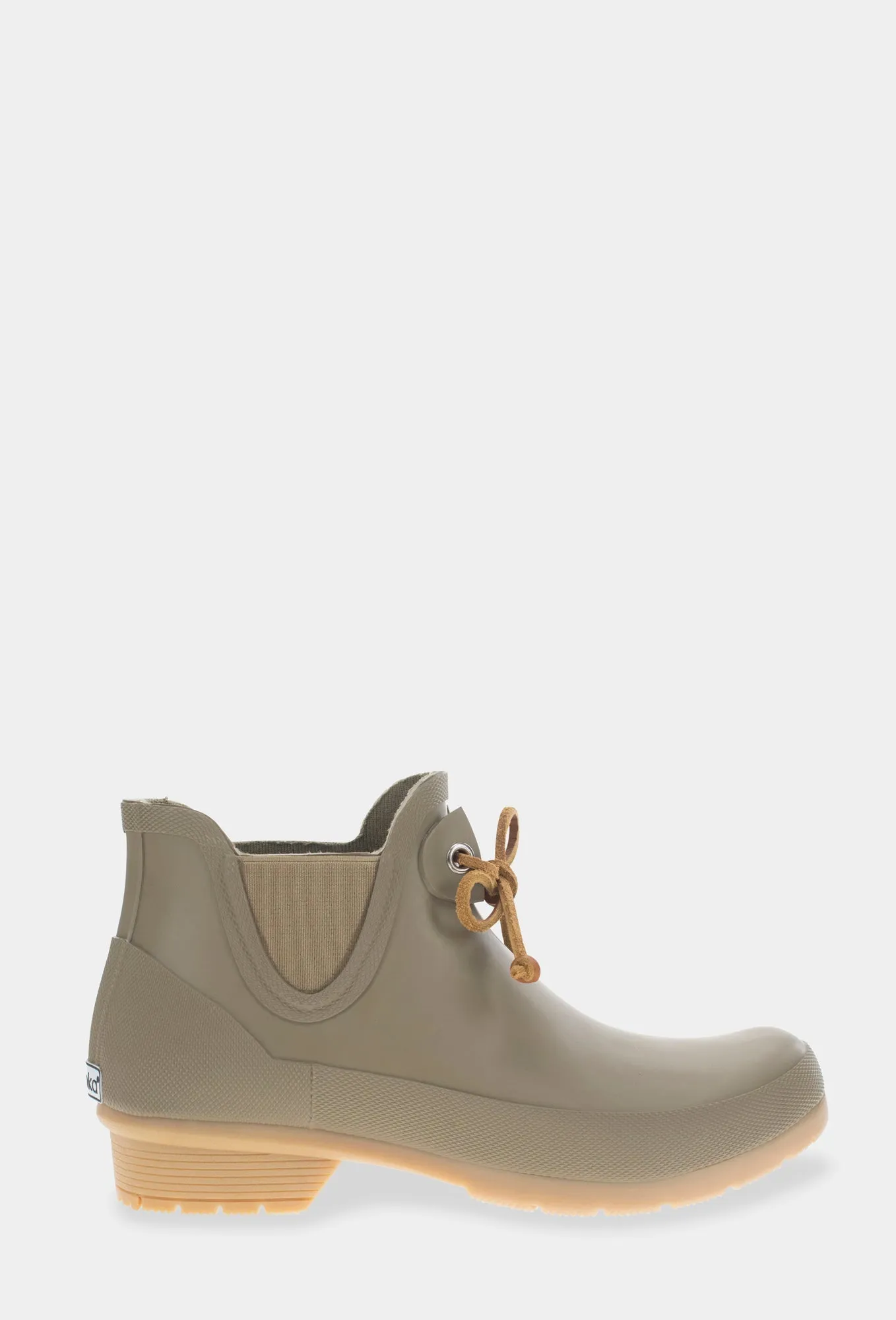Stretchable All Terrain Footwear TIE CHELSEA RAIN BOOT - MOSS