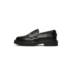 Casual Style Slip-ons Casual Slip-ons Karin Buckle Loafers - Black (BLK)
