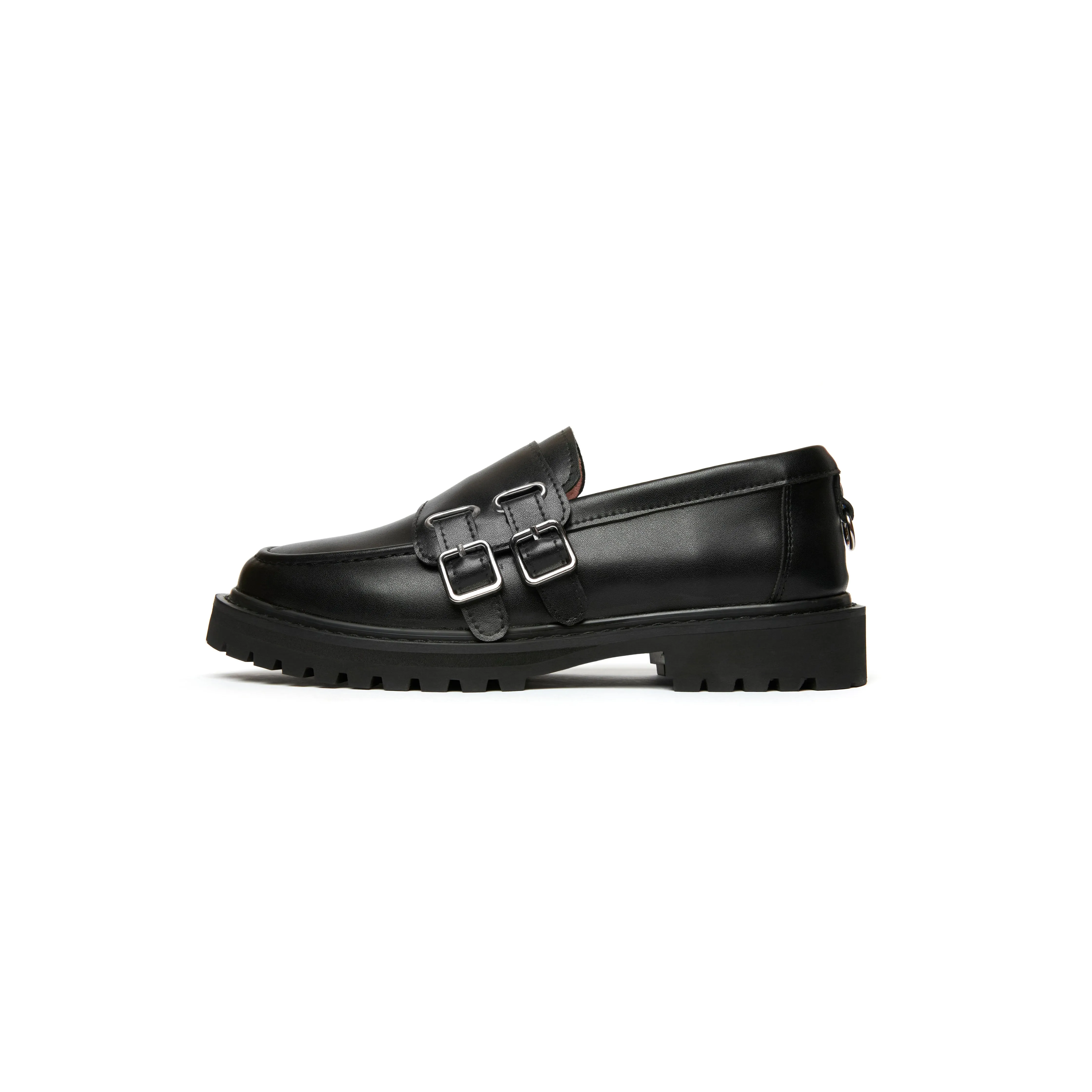 Casual Style Slip-ons Casual Slip-ons Karin Buckle Loafers - Black (BLK)
