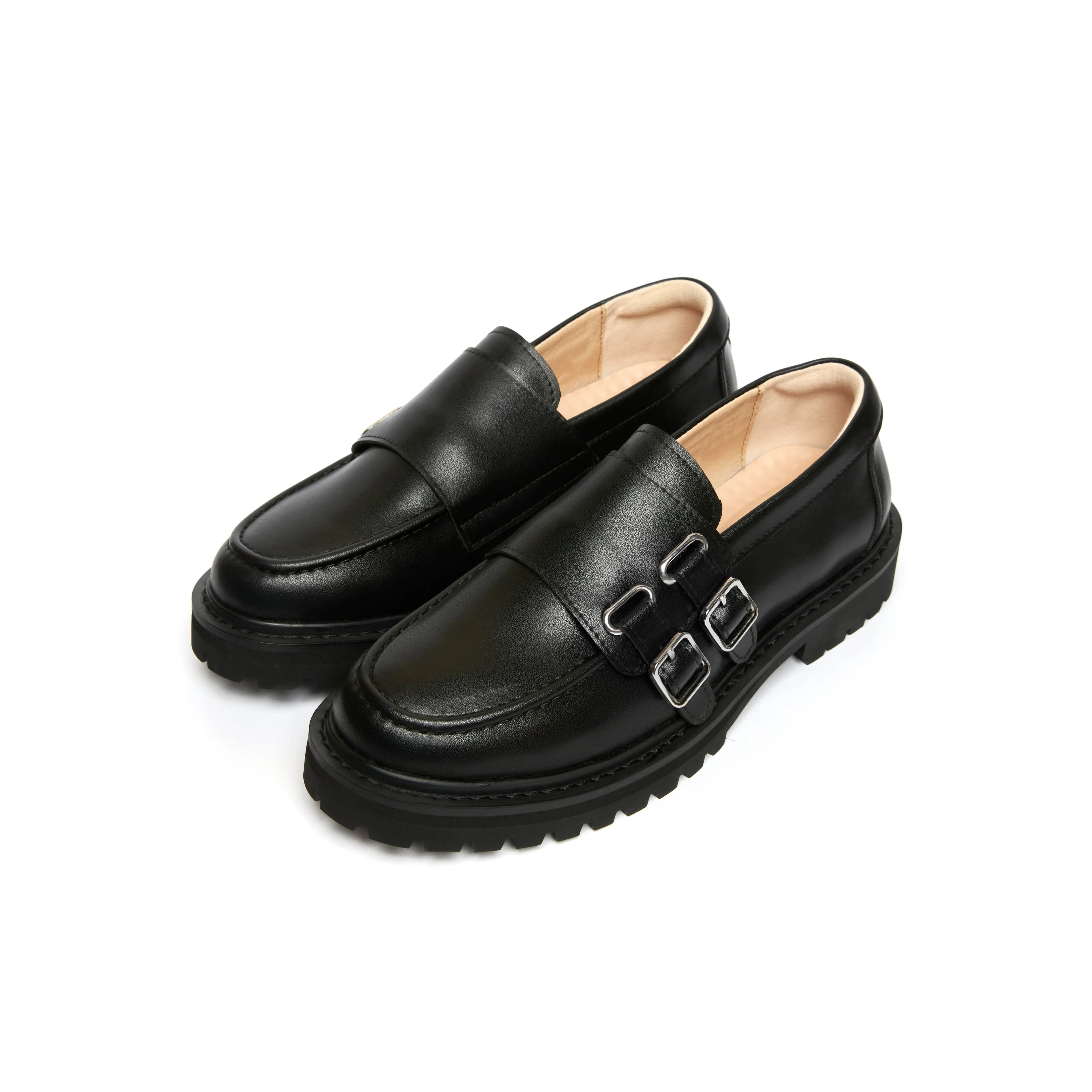 All-Day Support Karin Buckle Loafers - Black (BLK)