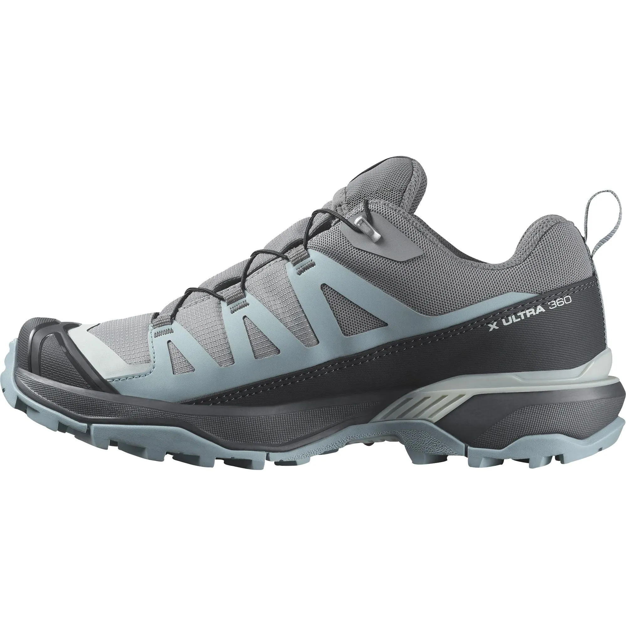 Salomon X Ultra 360 GORE-TEX Womens Walking Shoes - Grey Weather Toughness buckle