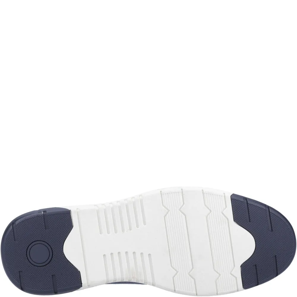 Non-Slip Design Comfortable Leather Design Navy Benny Slip On Shoes