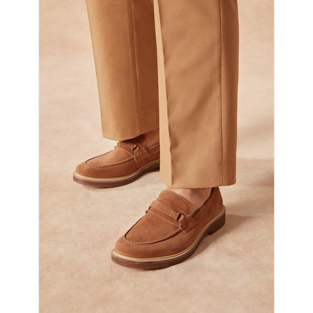 Step Steady Tan Gryffin Loafers