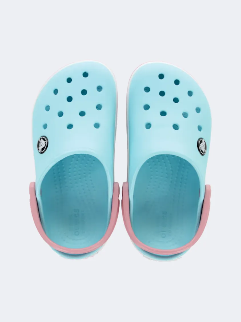 Crocs Toddler Crocband Infant Lifestyle Clog Ice Blue/White Velvet Rich School Style