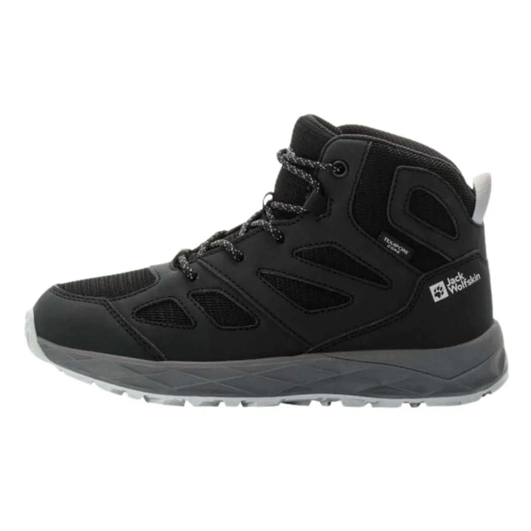 jack wolfskin Woodland 2 Texapore Mid Kids Waterproof HIking Shoes Training Slim Line