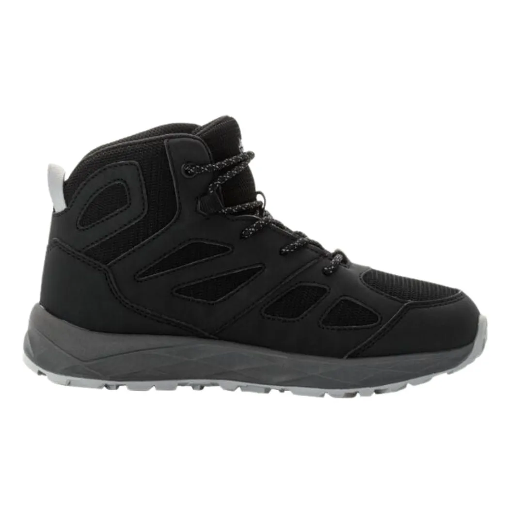 Low Profile Zip Up jack wolfskin Woodland 2 Texapore Mid Kids Waterproof HIking Shoes
