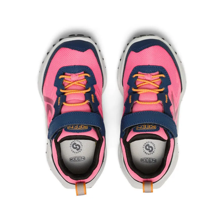 Little Kids' Zionic Waterproof Shoe  |  Naval Academy/Pink Lemonade Step Balance foot mobility
