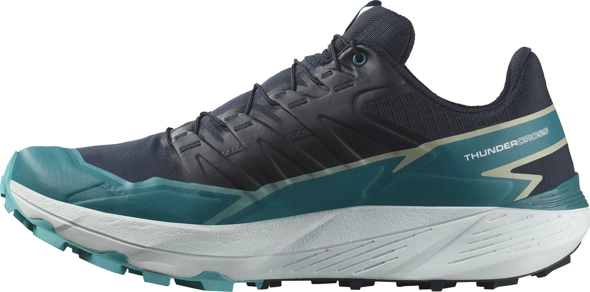 Explosive Speed Salomon Thundercross Mens Trail Running Shoes - Blue