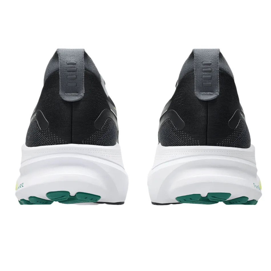 ASICS Men's GEL-KAYANO 32 Running Shoes in Black/Jasper Green AW25 Value for money deal running with a hydration pack