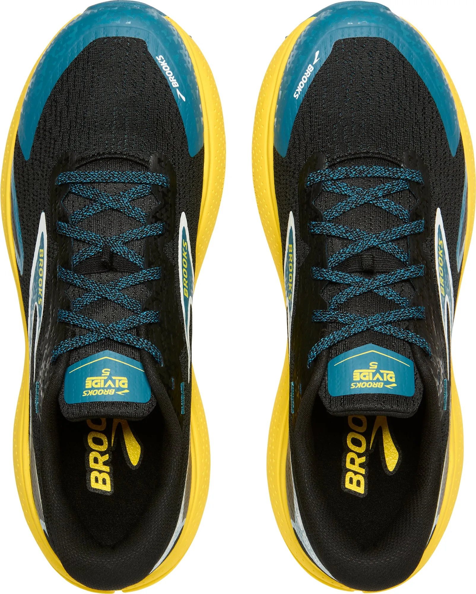 Outdoor Use Foot Stability Brooks Divide 5 Mens Trail Running Shoes - Black