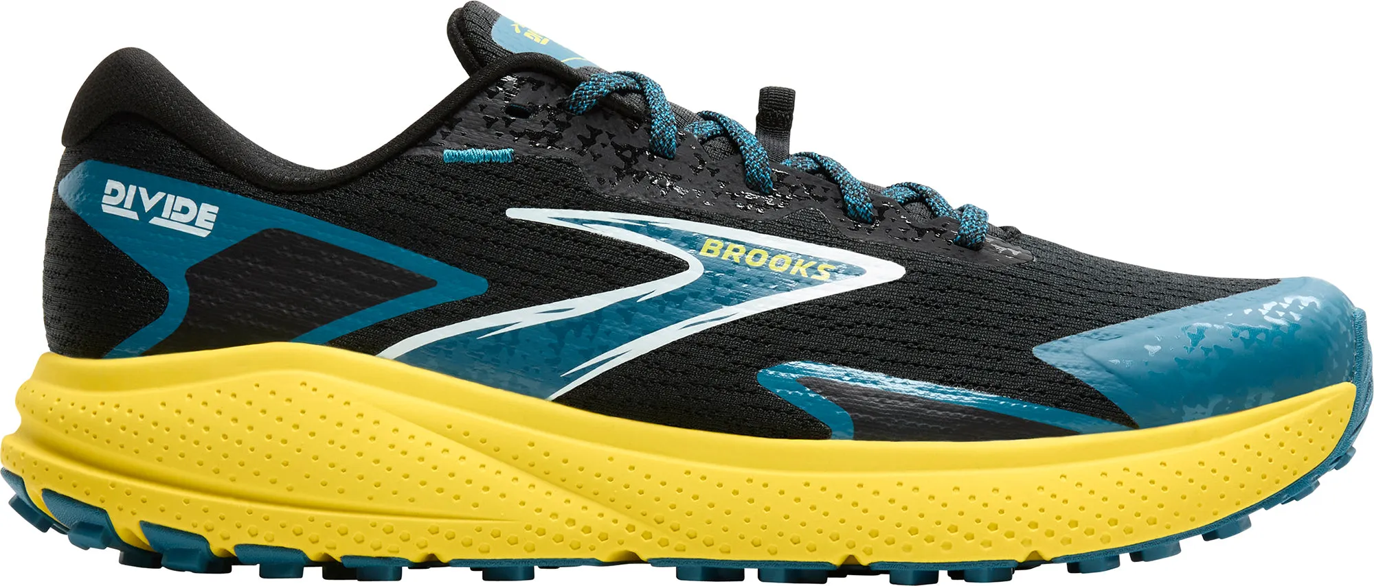 Brooks Divide 5 Mens Trail Running Shoes - Black Adjustable Straps