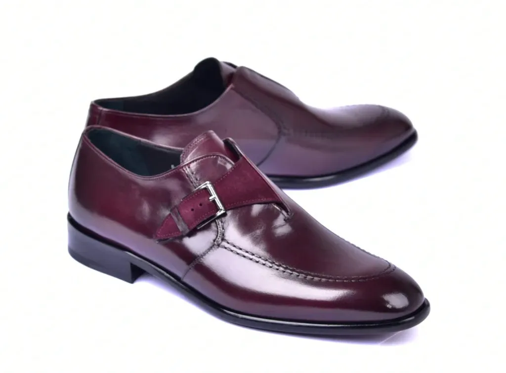 Style: 6471-Burgundy Monk Strap