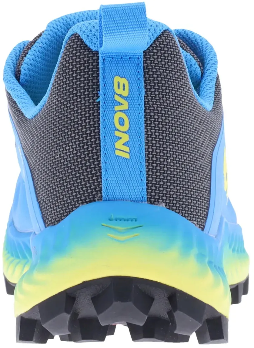 Inov8 MudTalon WIDE FIT Mens Trail Running Shoes - Blue Abrasion resistant Outsole wrap adds protection during lateral motion