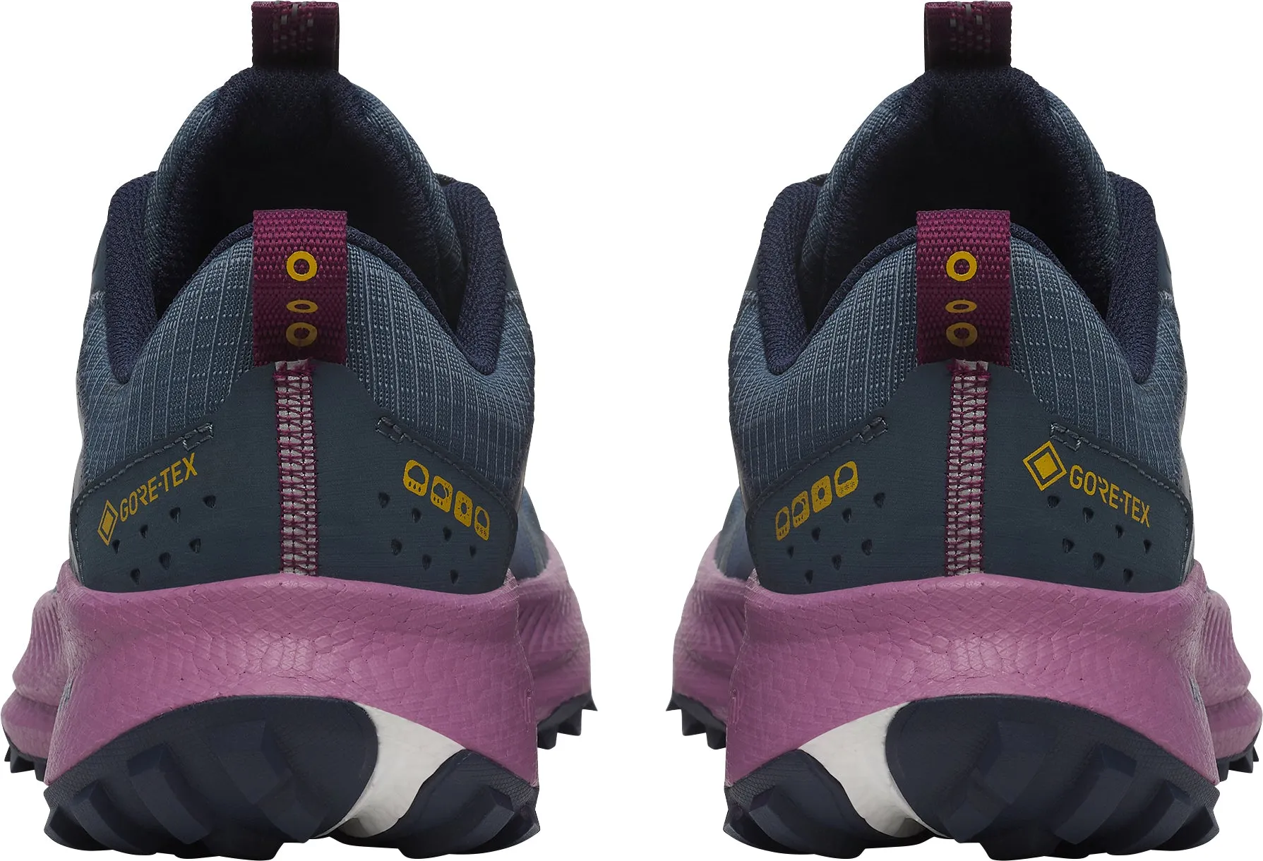 Comfortable Arch No irritation Saucony Ride TR2 GORE-TEX Womens Trail Running Shoes - Blue