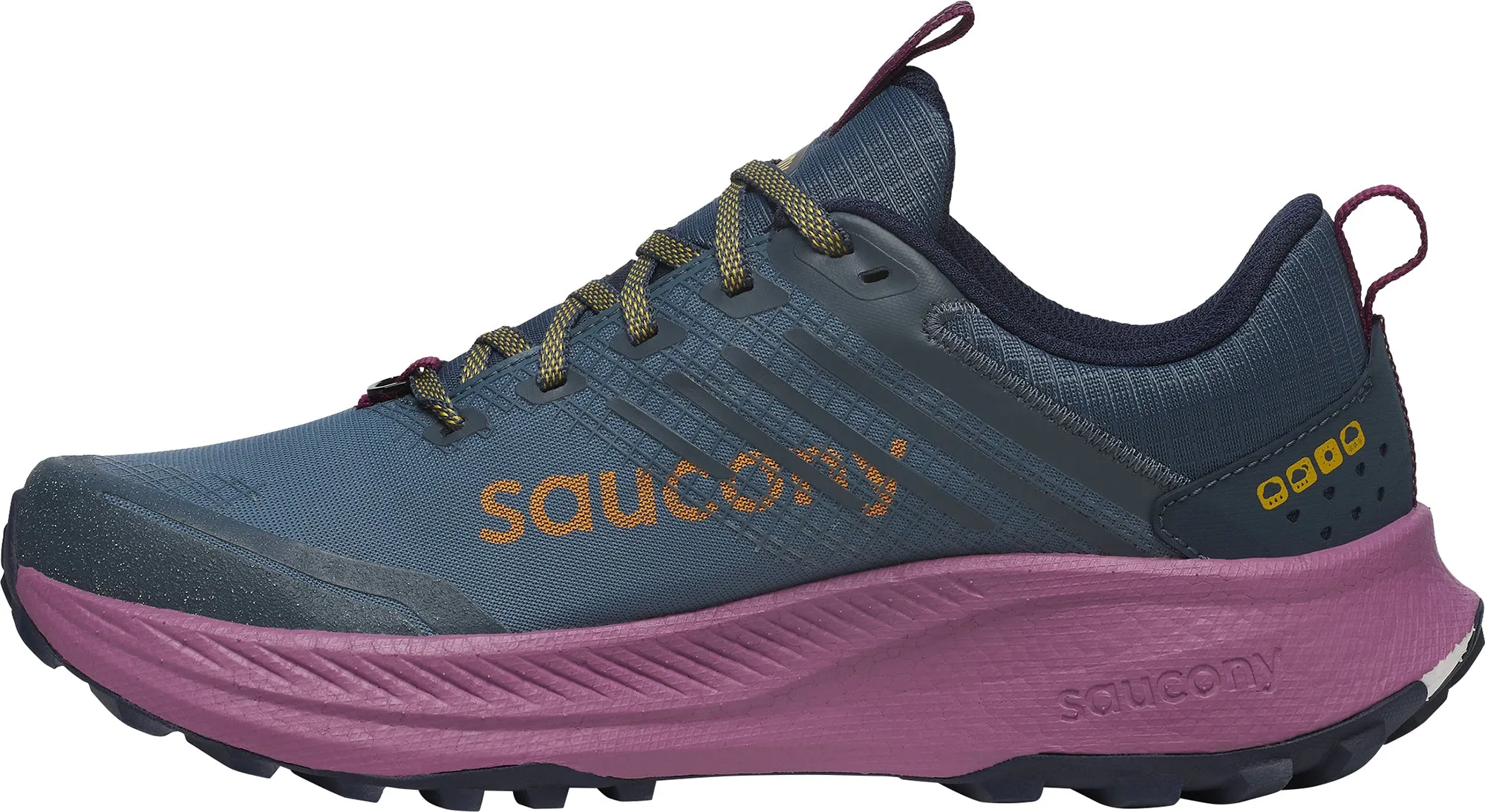 Hybrid Grip Active Comfort Saucony Ride TR2 GORE-TEX Womens Trail Running Shoes - Blue