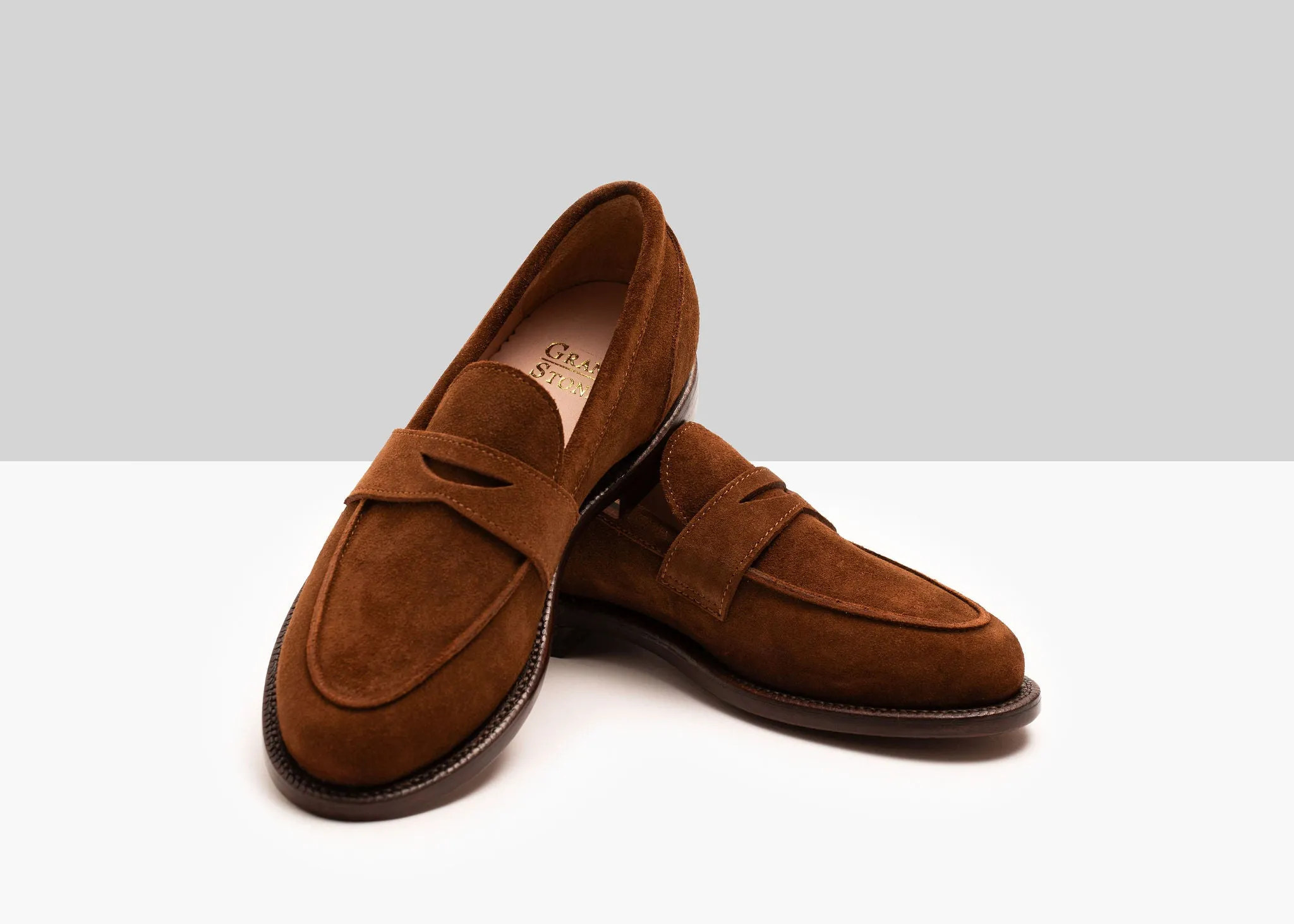 Clara Penny Loafer Bourbon Suede Shock Absorbing