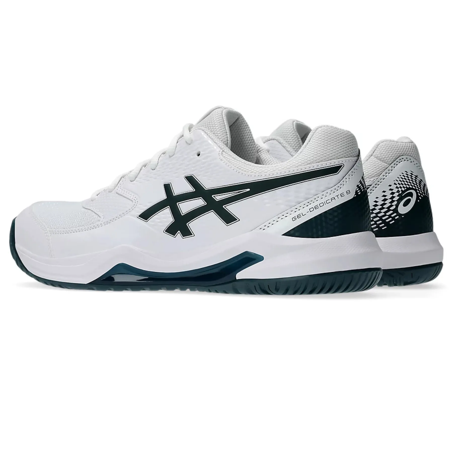 Asics Gel-Dedicate 8 Tennis Shoes ?C White/Saxon Green Fit Comfort