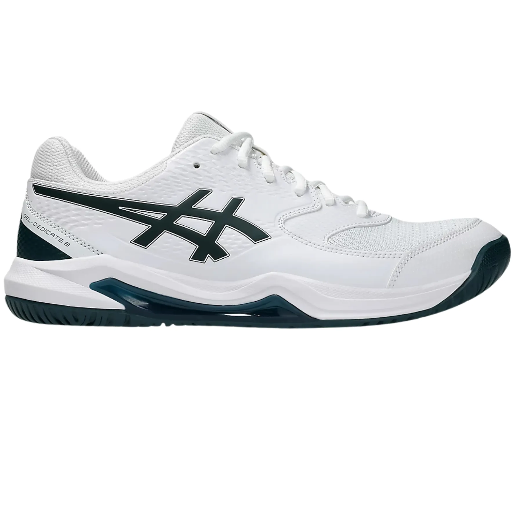 Gym workout Comfort Cushion Asics Gel-Dedicate 8 Tennis Shoes ?C White/Saxon Green