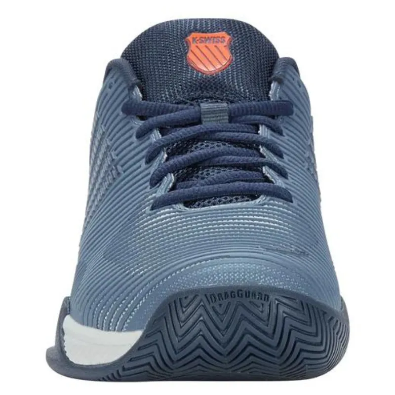 K Swiss Hypercourt Express 2 AC Mens Tennis Shoes - Winward Orion Blue / Scarlet Ibis Foam Midsole Urban Gear