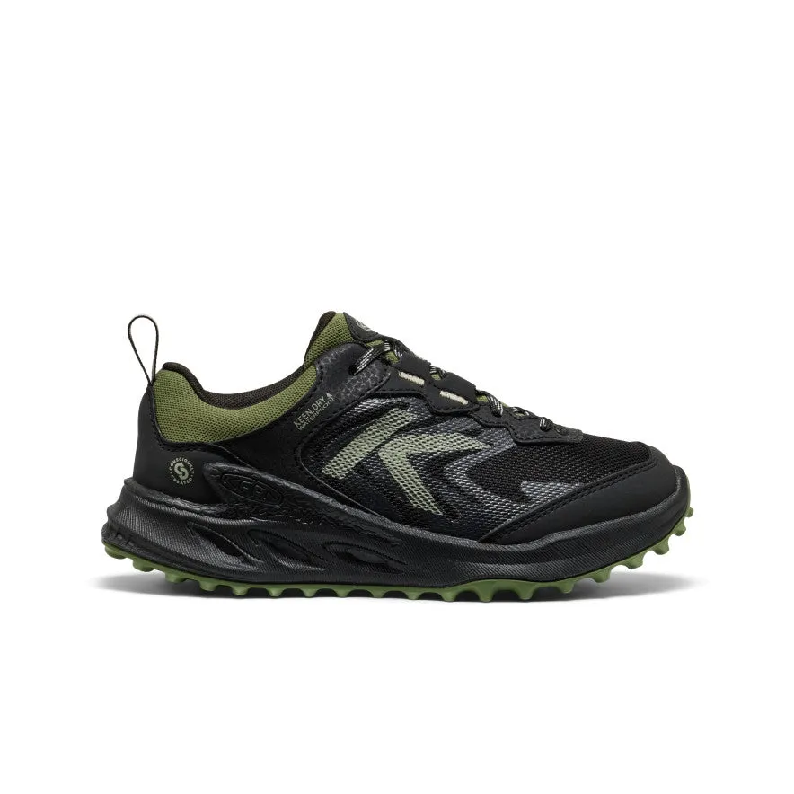 Comfort Ankle Big Kids' Zionic Waterproof Shoe  |  Black/Bronze Green