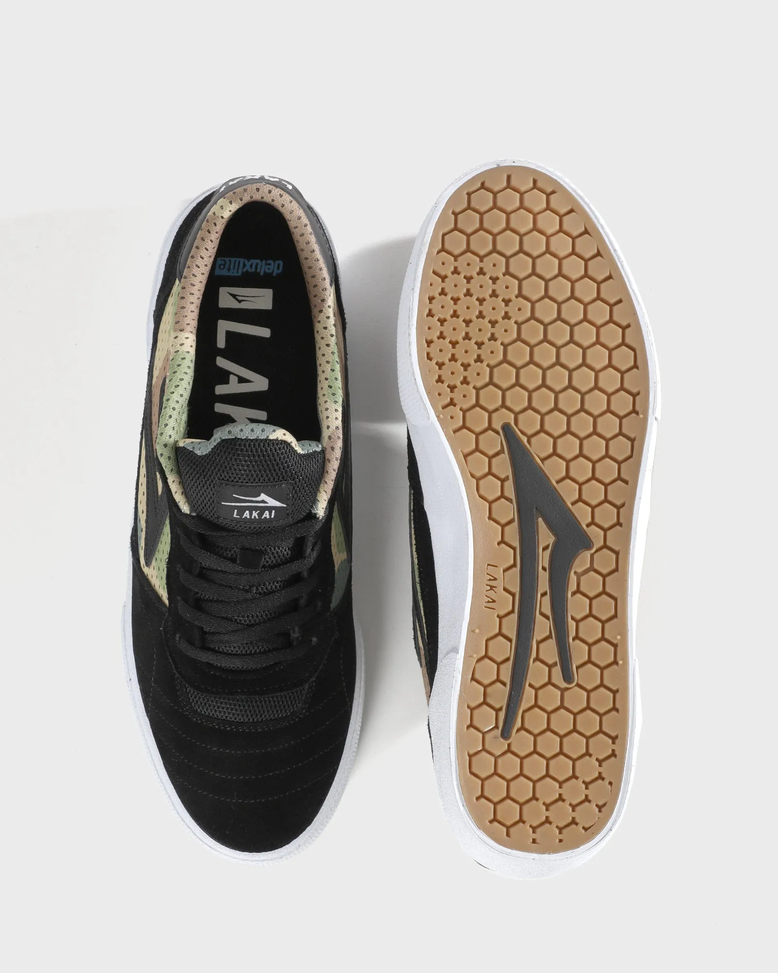 Cambridge - Black/Camo Suede Sea Breeze soft pastel