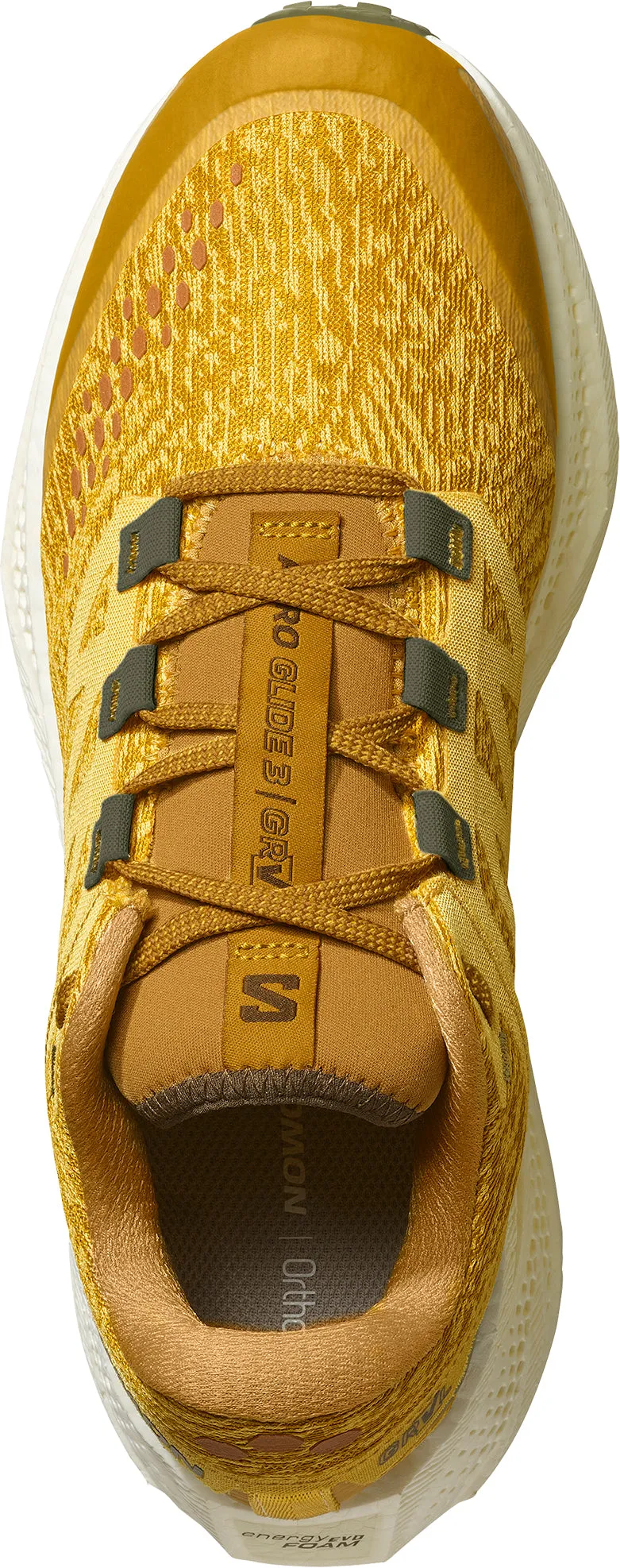 Salomon Aero Glide 3 GRVL Mens Trail Running Shoes - Yellow Quick lacing
