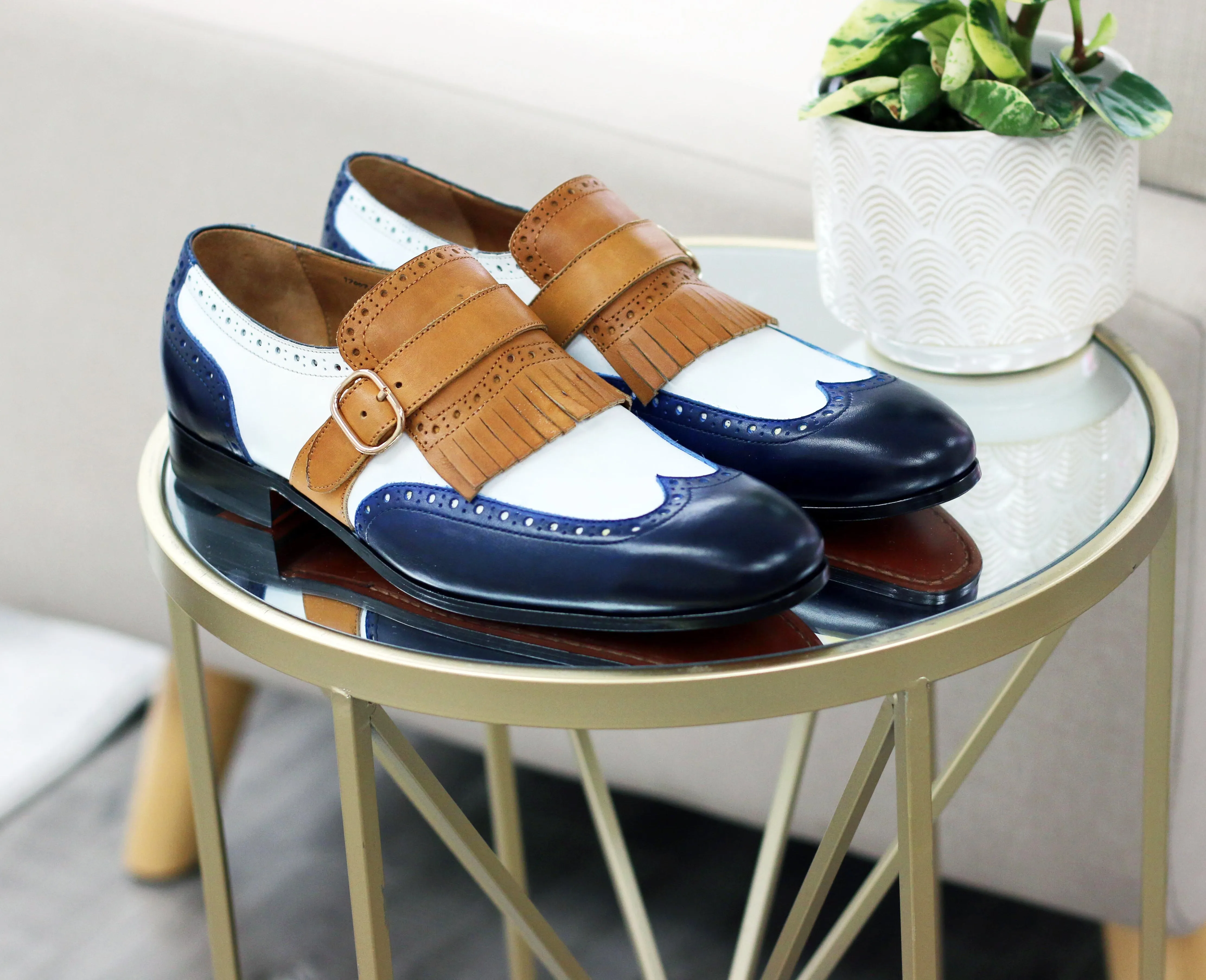 Rich Glow Magic Mood Style: 17007-8831-Navy/Camel/White