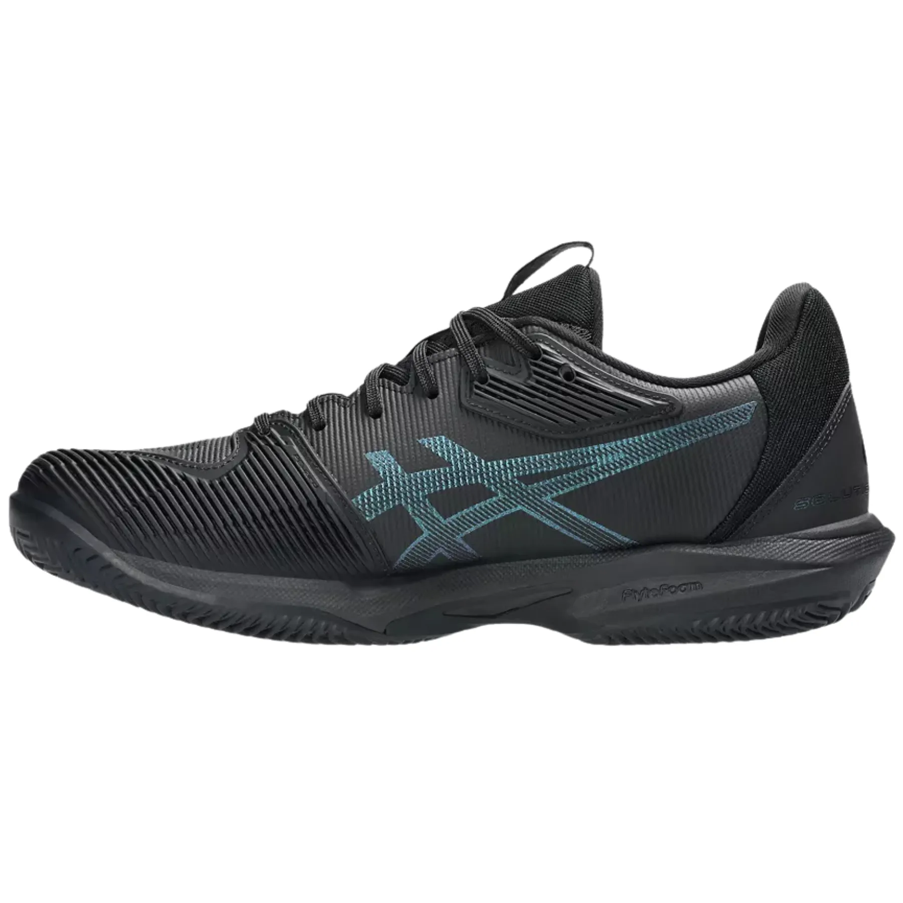 On The Go No Slip Asics Solution Speed FF 3 Clay Night Energy Herringbone Mens Tennis Shoes ?C Black/Prism Blue