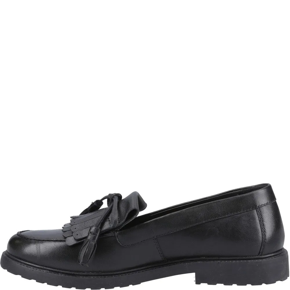 Market Lane Relaxed Walking Comfort Black Verity Kiltie Loafers