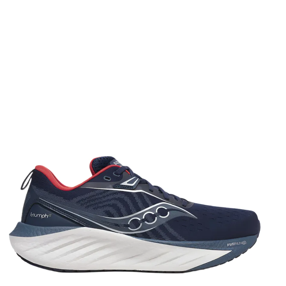 performance - enhancing Saucony Triumph 22 Men's Running Shoes in Navy/Dusk