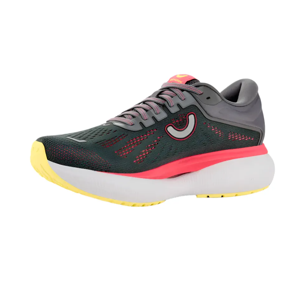 Truemotion Women's U-TECH Aion 3 Running Shoes in Castlerock/Rouge Red/Lemon Verbena AW25 extra - wide running shoes ErgonomicDesign