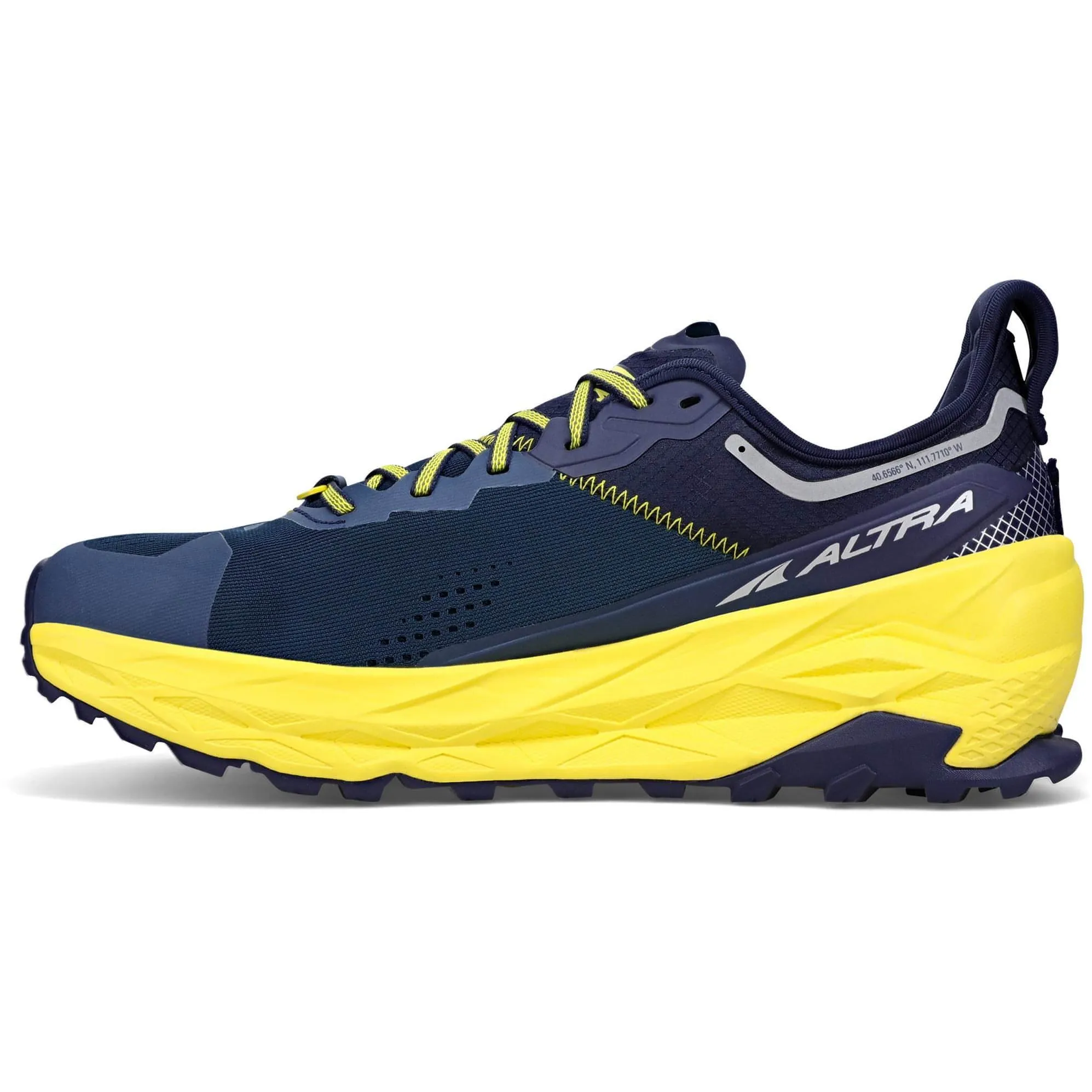 Altra Olympus 5 Mens Trail Running Shoes - Navy Engineered to follow the foot??s anatomical line Muscle Training