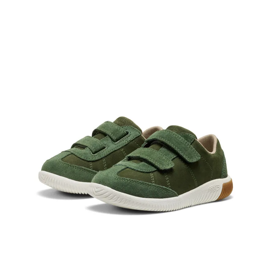 Little Kids' KNX T-Toe Sneaker  |  Bronze Green/Star White Fast Go Flexible Sole