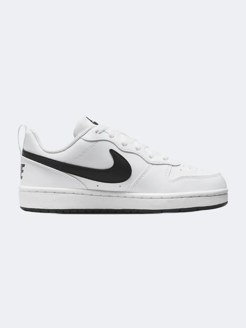 Nike Court Borough Low Recraft Gs-Boys Lifestyle Shoes White Comfortable Insole