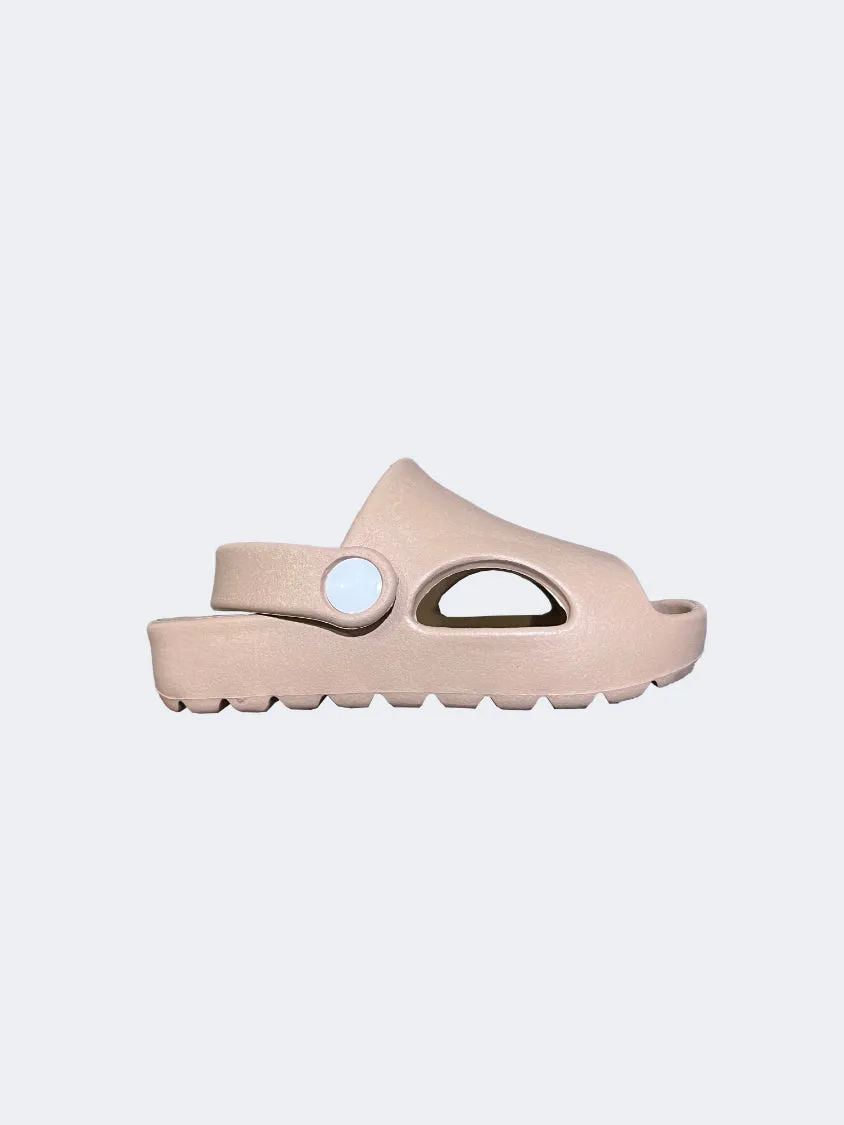 Oil And Gaz Comfortable Infant Beach Sandals Beige Gel Soft