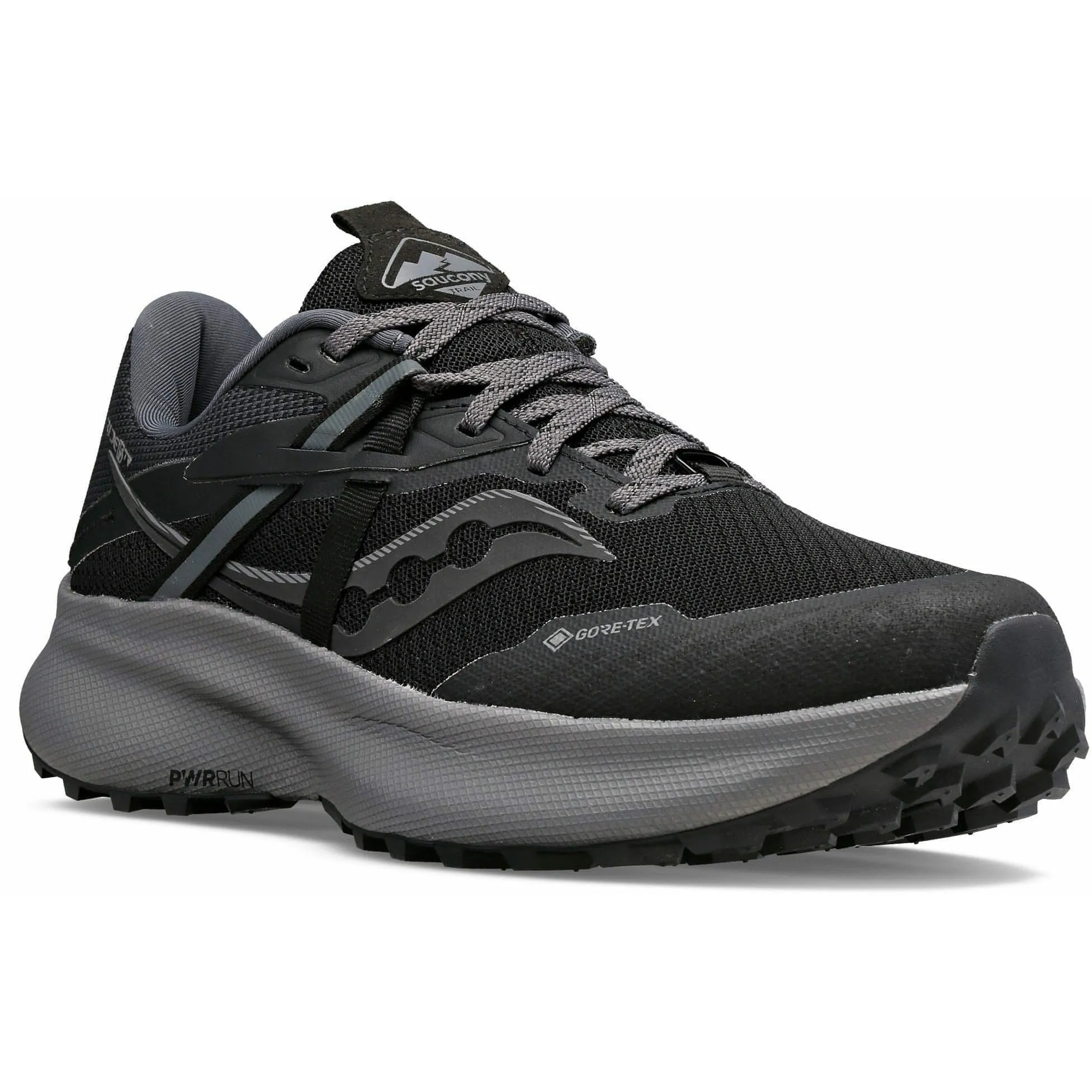 Saucony Ride 15 TR GORE-TEX Womens Trail Running Shoes - Black Indoor routine Shoe shape supports lateral and diagonal motions