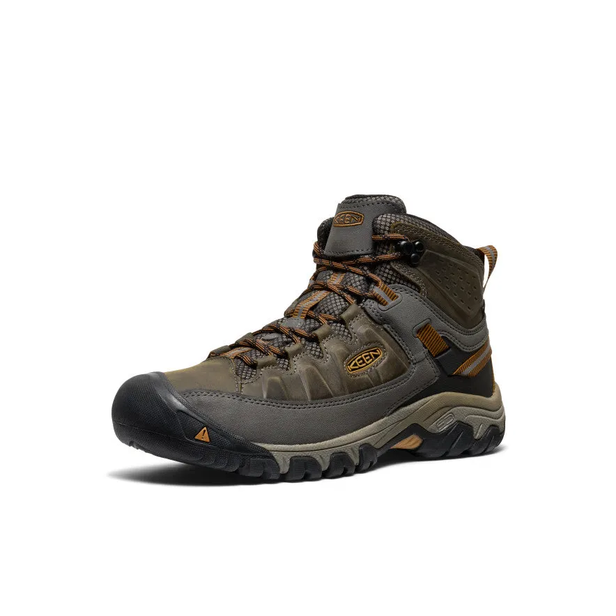 Flow Support Supportive structure Men's Targhee III Waterproof Mid Wide  |  Black Olive/Golden Brown