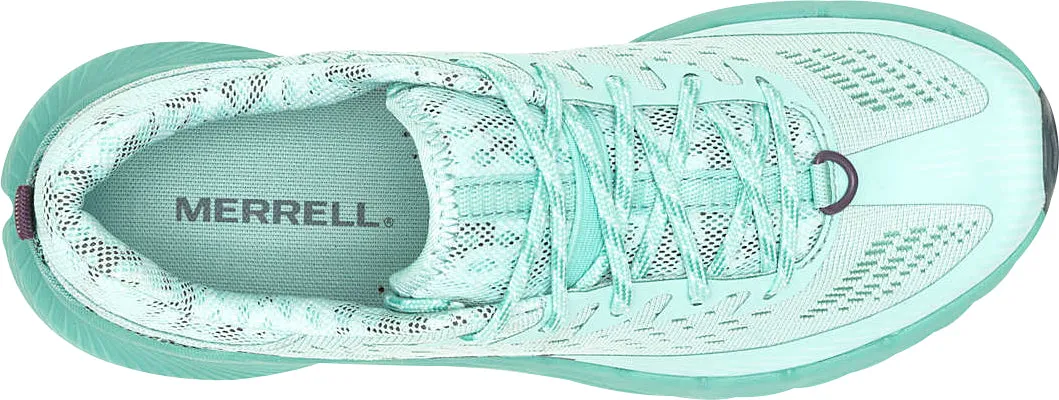 Merrell Agility Peak 5 Womens Trail Running Shoes - Blue Encourages smooth forward motion with every stride Shock   Absorbing Midsole